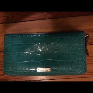Kate Spade Aqua “crocodile” wallet